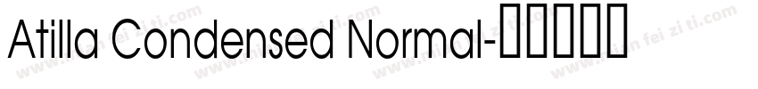 Atilla Condensed Normal字体转换